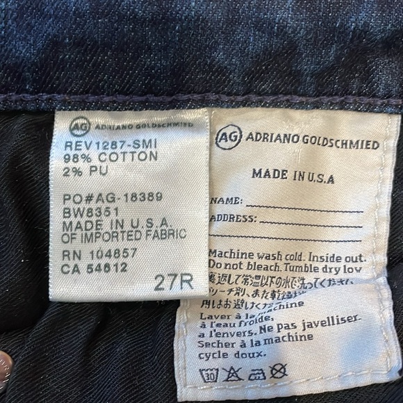 Ag Adriano Goldschmied The Angelina Petite Bootcut Jean, size 27R - Picture 7 of 7